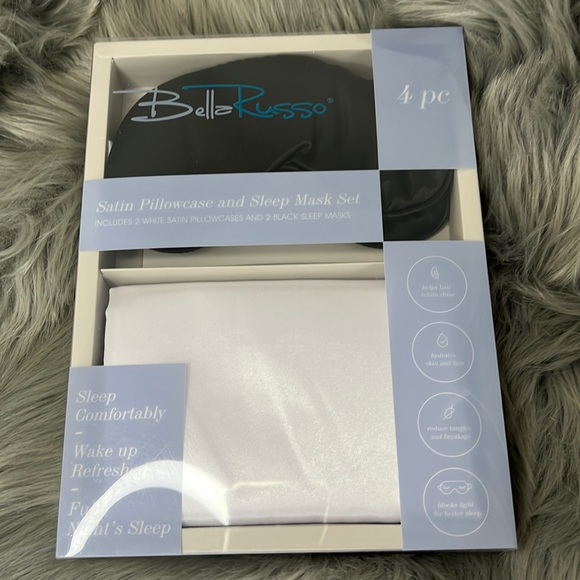 Bella Russo Accessories Nwt Bella Russo Satin Eye Mask And Pillow